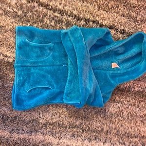 Blue fuzzy spring sweater